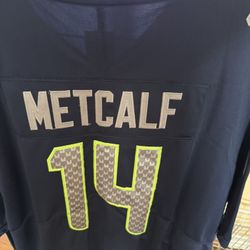 Seattle Seahawks #14 DK Metcalf Jersey Size XL