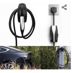SEVEN SPARTA Charging Cable Holder with Chassis Bracket Compatible with Tesla all Models