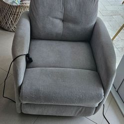 Light gray recliner