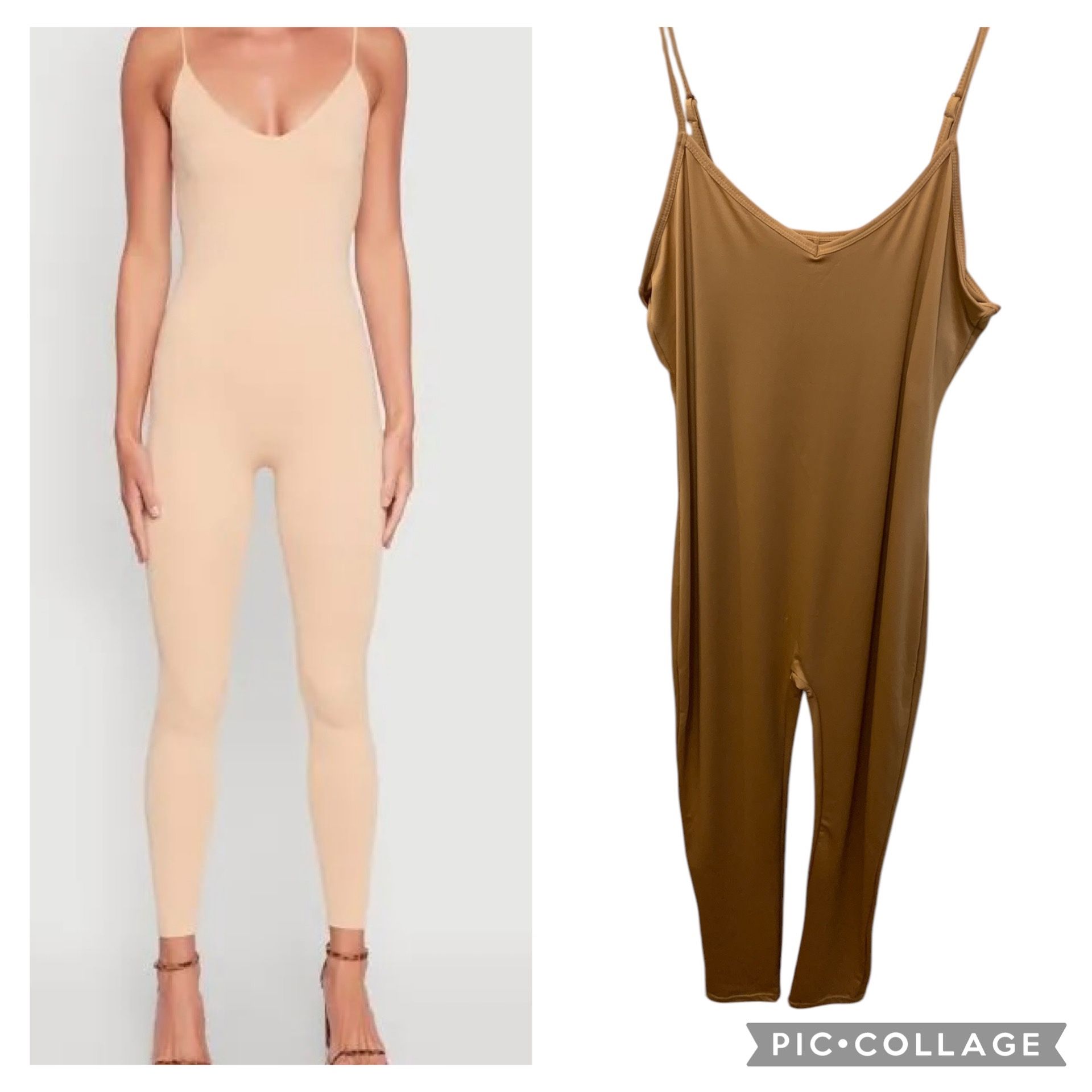 Tan Beige Jumpsuit Size XL