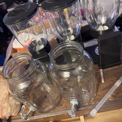 Cereal Dispensers And Lemonade Jars 