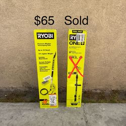 NEW RYOBI 18 ft. Extension Pole with Brush for Pressure Washer **FIRM PRICE**