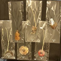 Hand Made Adjustable Corded Necklaces With Stone Pendant Lot Of 6 (pkg 8)