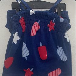 Newborn Carter’s Child Of Mine Body Girl Patriotic Dress Set