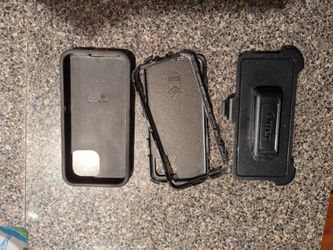 Google Pixel 4 OtterBox Defender Case + Belt Clip Excellent Condition