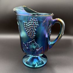 Vintage Carnival Glass Pitcher 