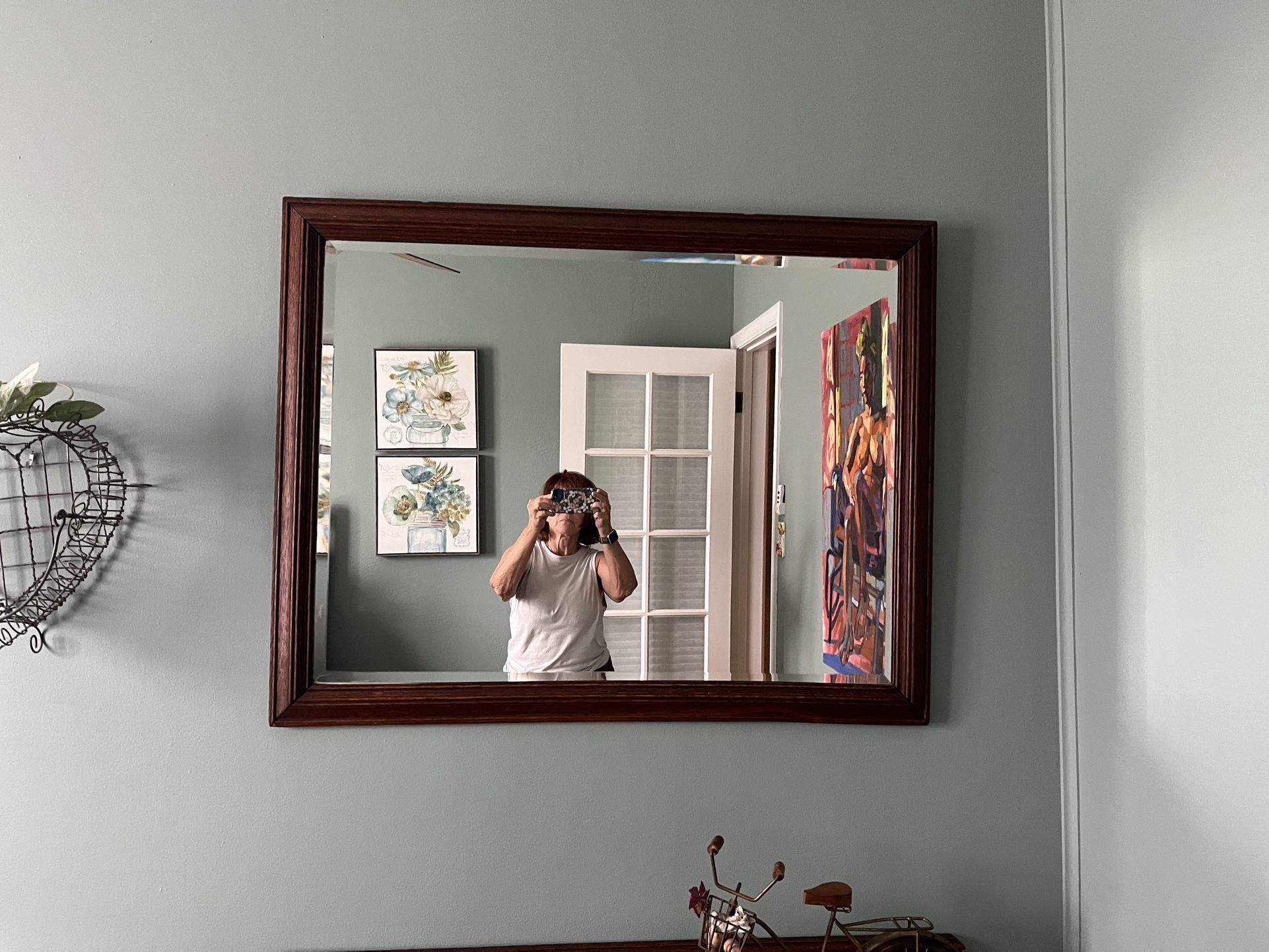 Vintage Beveled glass mirror