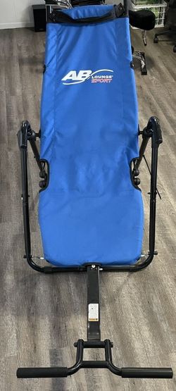 AB Lounge 2 Abdominal Workout Fitness Exercise Blue Lounger Chair Machine 