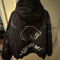 Supreme Wildcat Sideline Puffer Jacket Sz L