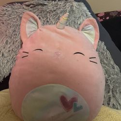 Sabrina the Pink Valentines Caticorn 16” Squishmallow (without tag) 