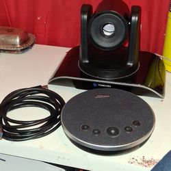 TONGVEO 4K PTZ Camera with AI-Powered Auto-Tracking 5X Digital Zoom USB 3.0 120-Degree Wide-Angle PTZ Webcam for Video Conference YouTube/Teams/Zoom M