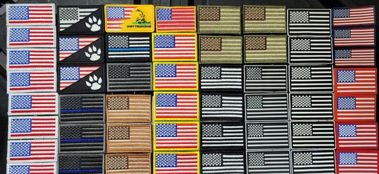 American Flag  _ Service Dog _ Velcro Patches _ starting at $3 each
