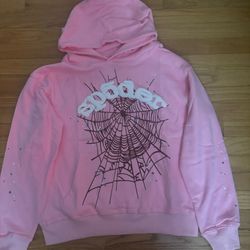 Authentic Pink Sp5der Hoodie