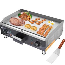 Electric Countertop Griddle Flat Grill 24in 3500W