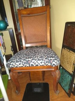 Leopard Chair and Vase