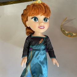 Frozen Anna Doll & Crown