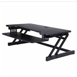 Deluxe Height Adjustable Sit to Stand Desk Computer Riser