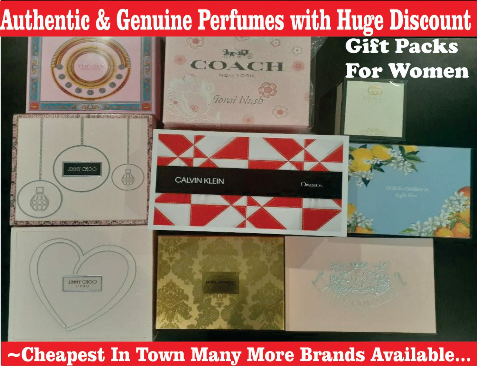 Authentic Branded Perfume Set For Women (Prices Vary)