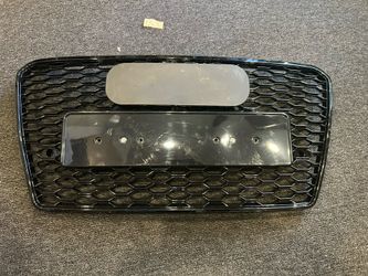 For Audi A7 S7 Sline Grille 2016-2018 RS7 Style Front Mesh Honeycomb Grill Black