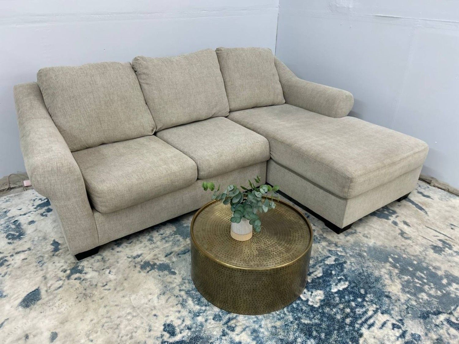 Ashley Cream 2-Piece Sectional Couch