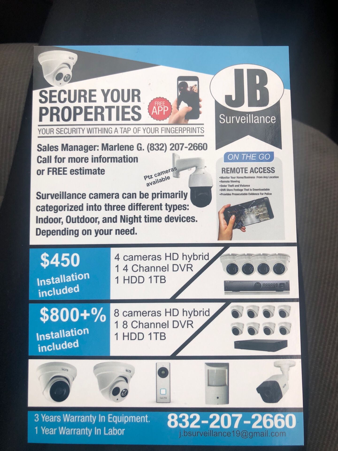 Surveillance cameras