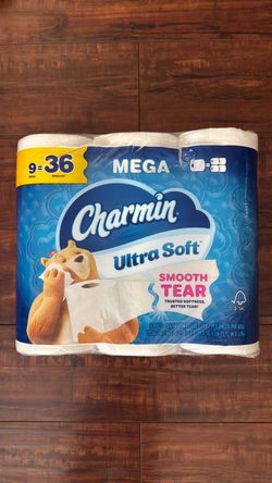Charmin ULTRA SOFT Bathroom Tissue: 9 MEGA Rolls=36 Regular Rolls