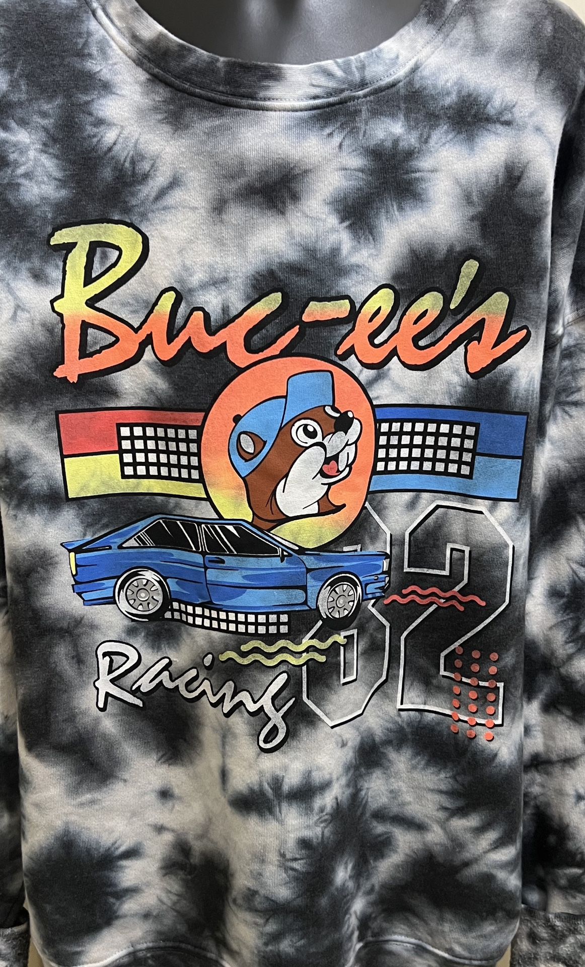 Buc-ees Racing Fall 2022 Tie Dye Fleece Sweatshirt Size XL