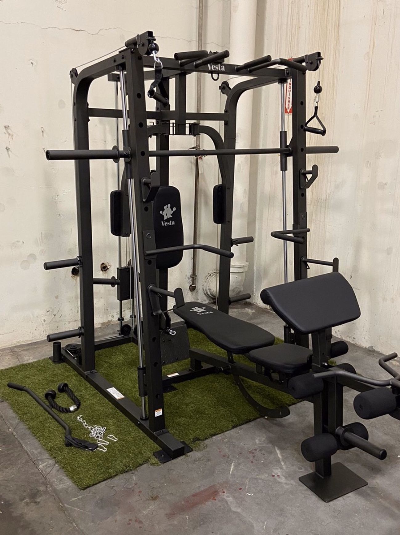 BRAND NEW SMITH MACHINE BUNDLE - Smith machine + Olympic bar + Adjustable Bench - Check Out My Other Posts For More Gym Equipment 