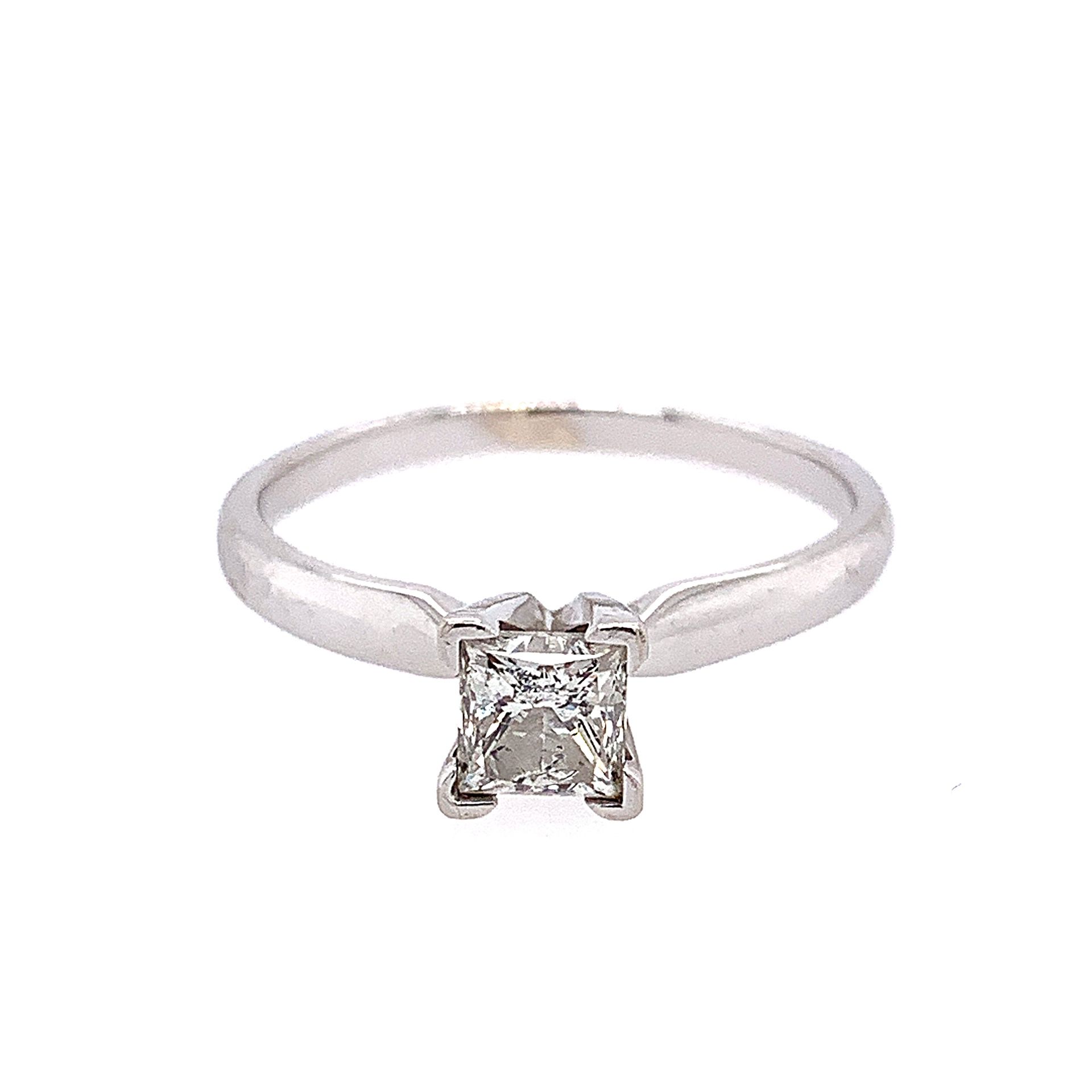 14k Princess Diamond Engagement Ring