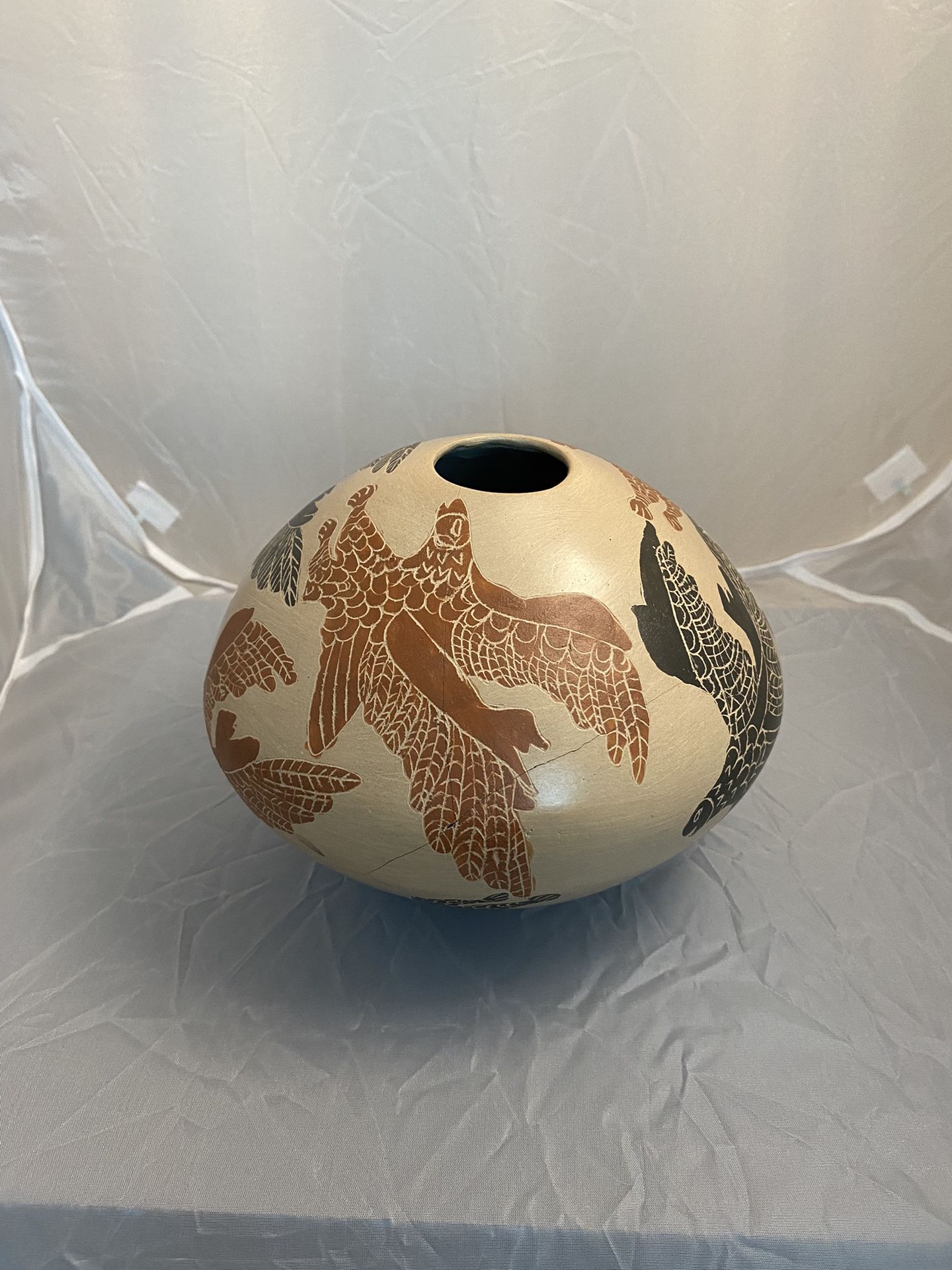 American Indian pottery vase