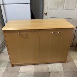 Wood Storage Cabinet