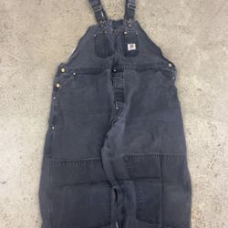 Faded Carhartt Overalls Size 36