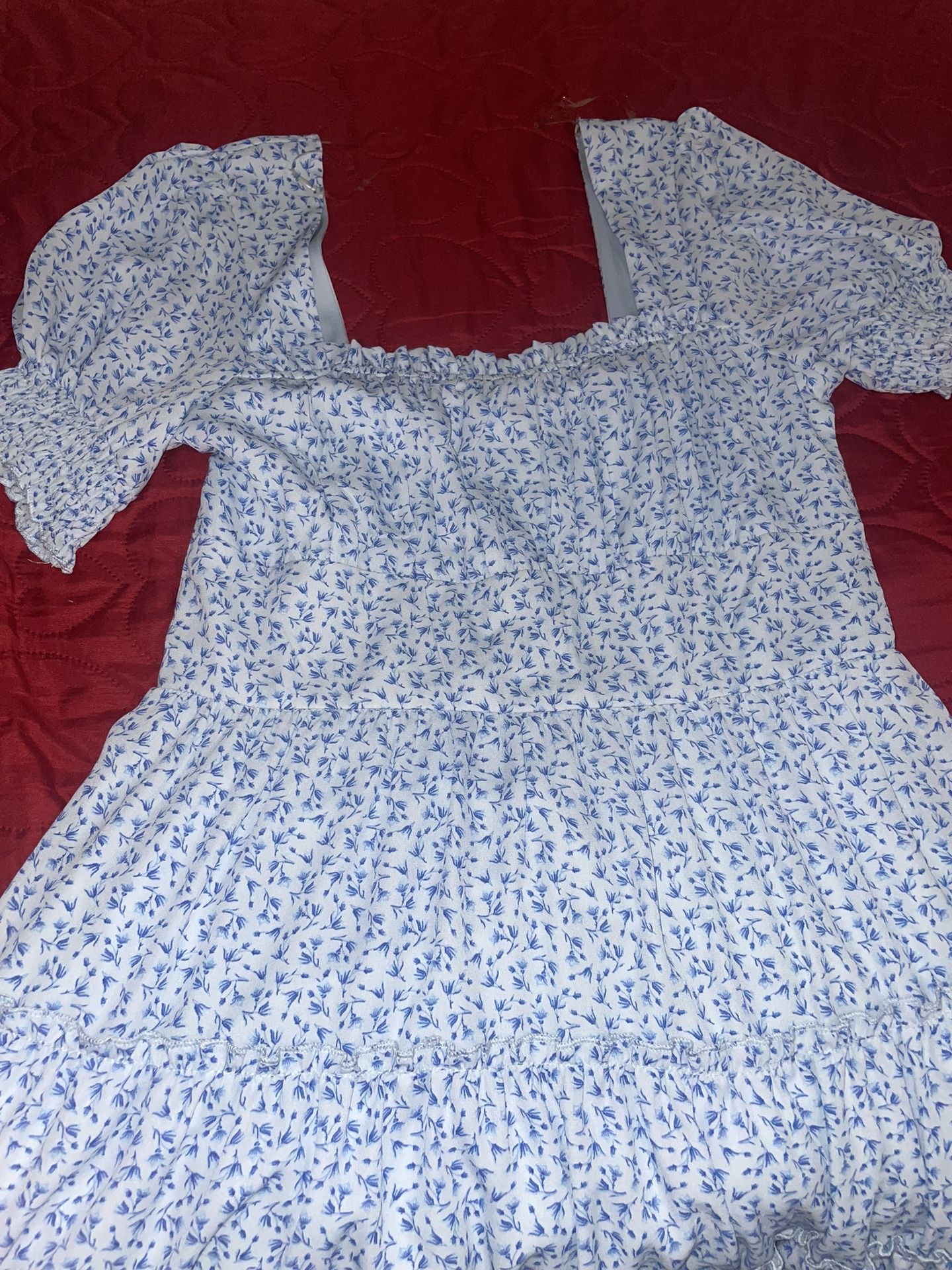New Blue Floral Dress