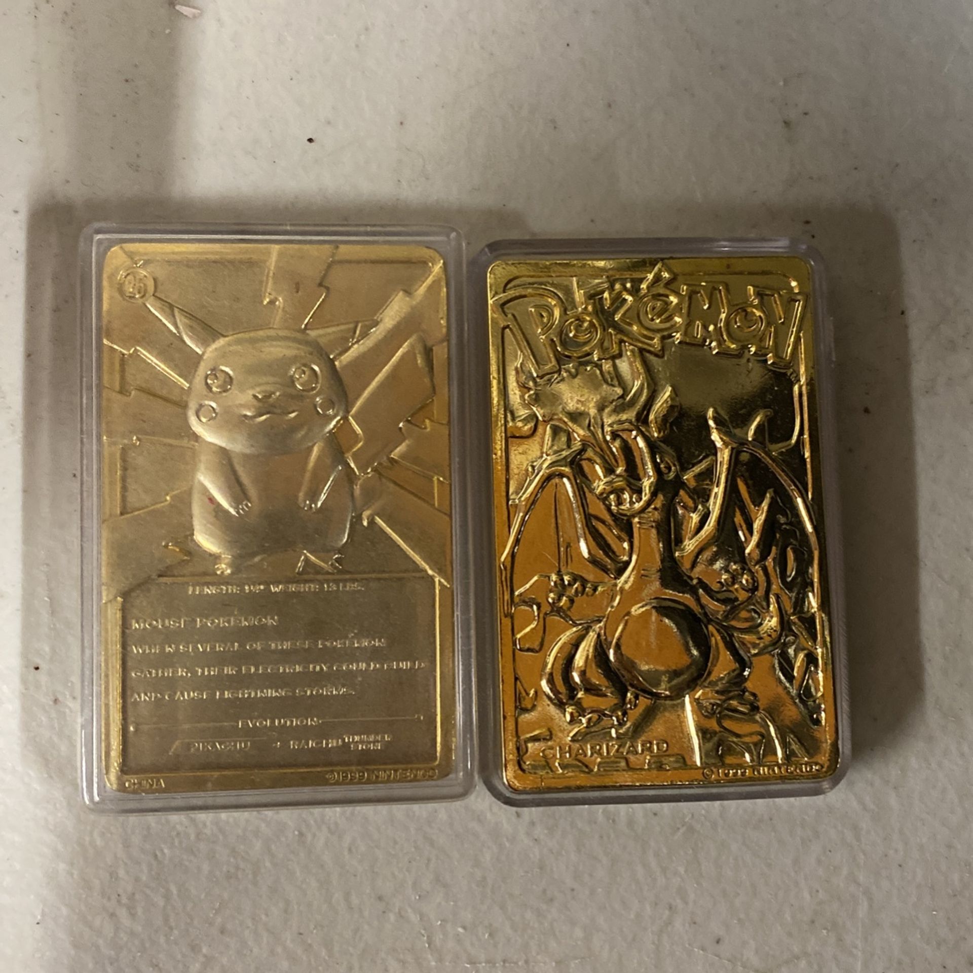 pokemon gold plated cards