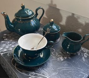 Ceramic tea set (4 piece) $40