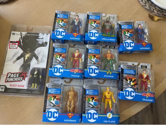 New in box DC Action Figures Superman Aquaman Flash