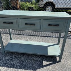 Wood Entry Table. 
