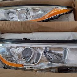 14-16 Toyota Highlander Headlights Faros Calaveras Micas Luces 