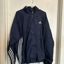 Men's Navy adidas Sport Windbreaker Large