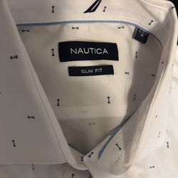 Brand new men’s Nautica dress shirt Slim Fit