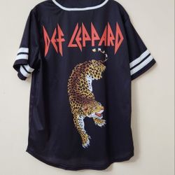 Def Leppard Baseball Jersey/Shirt Men's Sz M, Unisex 80s, 90s Music - GET CONCERT READY!!  NWT