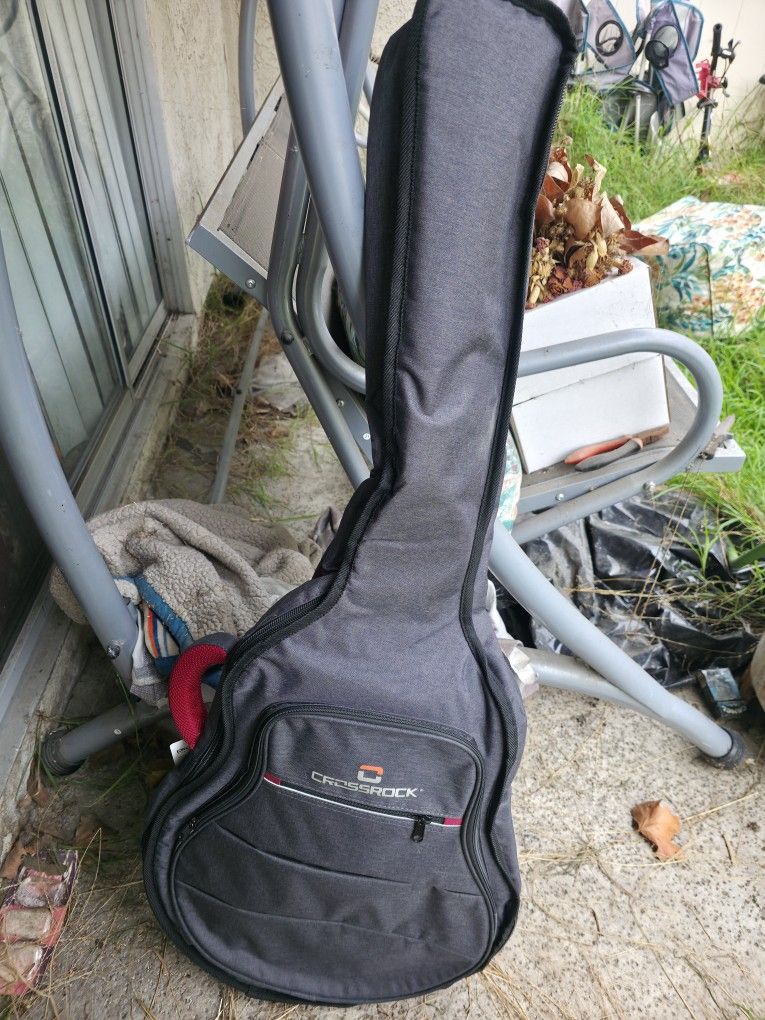 Crossrock 10mm Padded Guitar Backpack Case for 16" Archtop/Hollow Body/Jazz Electric Guitars - Lightweight Gig Bag Fits Gretsch Electromatic, Ibanez, 