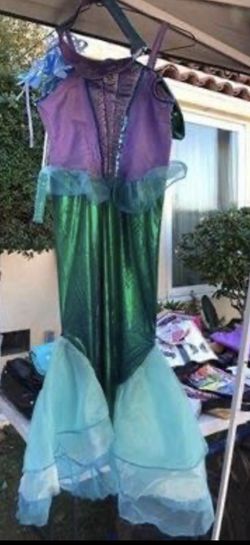 Princess Ariel Costume with crown 