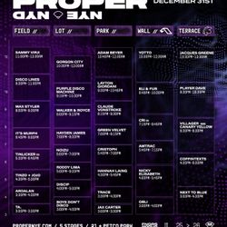 Proper NYE (x2) Tickets