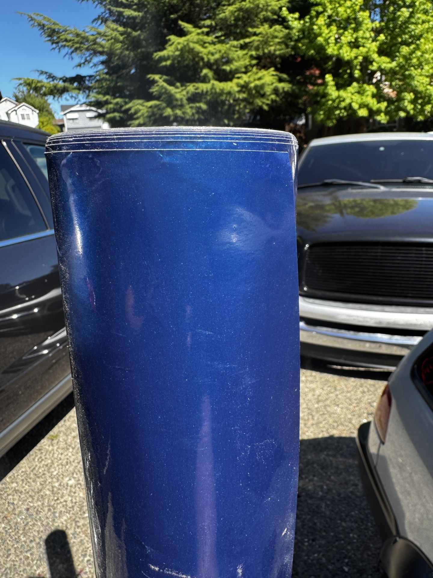 Metallic Blue Car Vinyl Wrap Roll