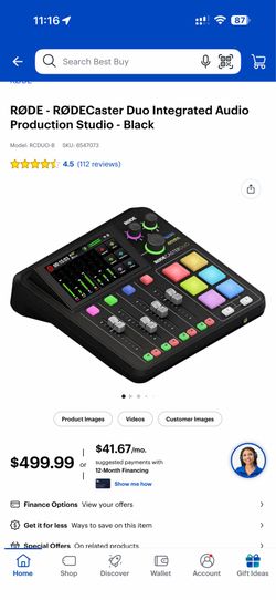 RØDE - RØDECaster Duo Integrated Audio Production Studio - Black