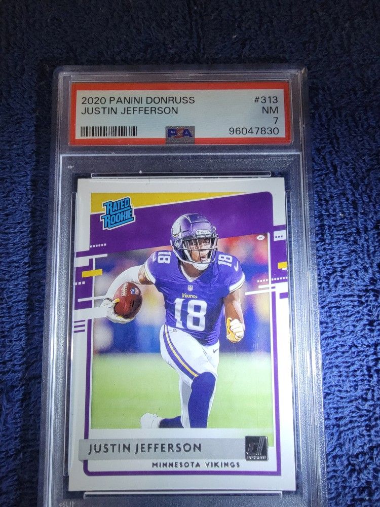 JUSTIN JEFFERSON RC PSA 7