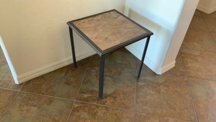 Small indoor, outdoor table.