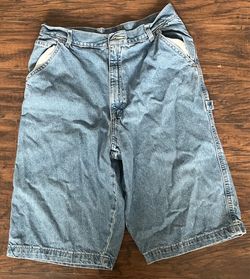 Light blue vintage jorts