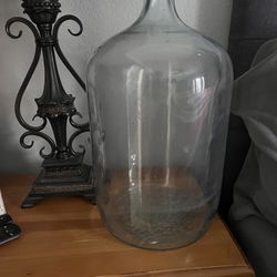Vintage glass, small neck, terrarium jug